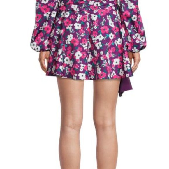 For Love & Lemons Hallie Floral Ruched Dress - Picture 2 of 3